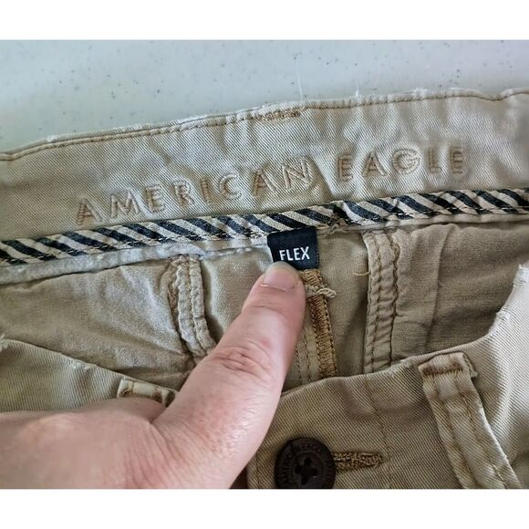 American Eagle Light Khaki Slim Pants 28x30 - Picture 7 of 11